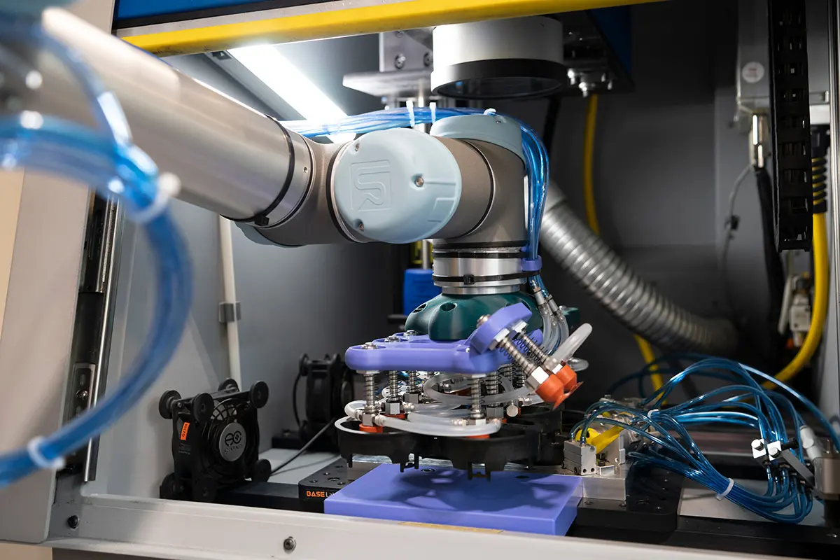 A molding machine in our Rosti workshop in Utah.