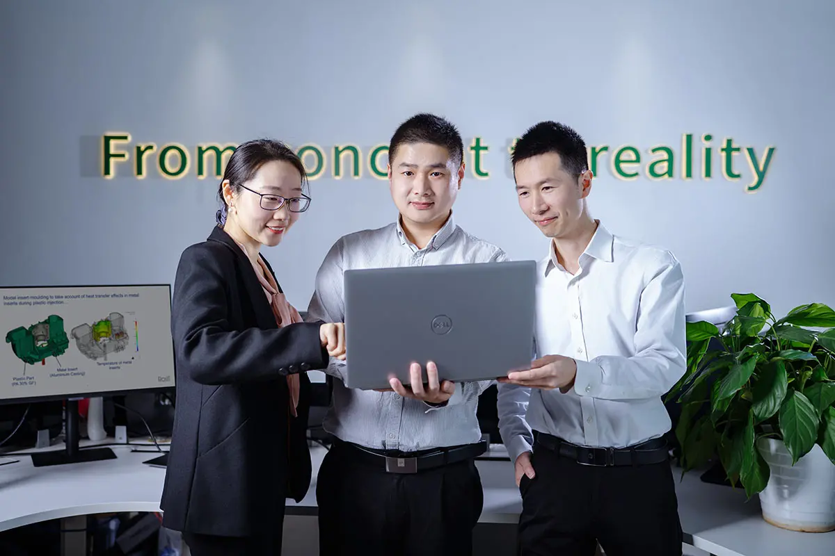 Three of the Rosti Engineers working in the Chinese Innovation Center & Development
