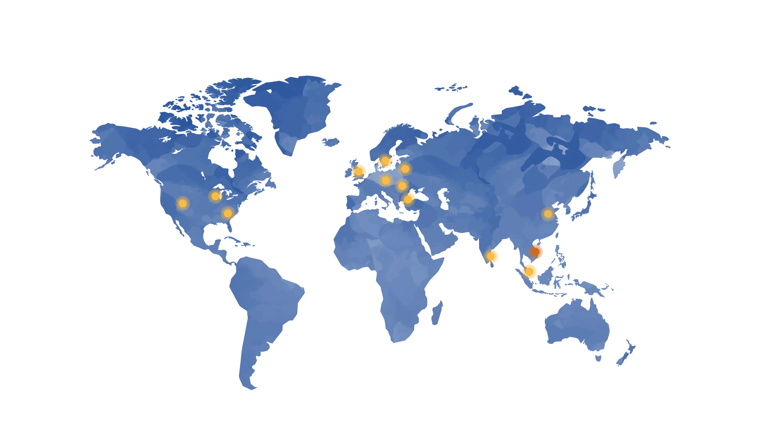 Rostis Global Footprint in a map