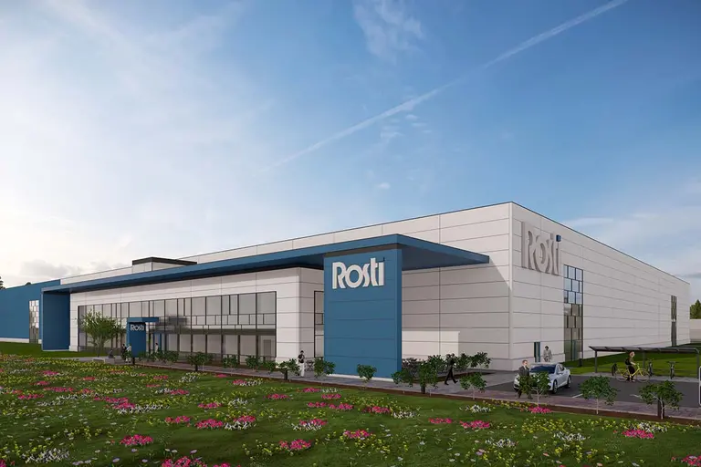 Illustration of the new Rosti Sweden site in Gislaved