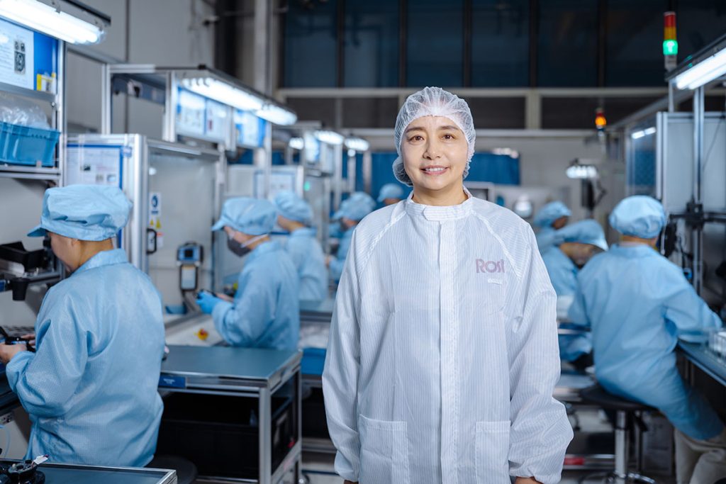 Rosti Medical manager in the Assembly area checking everything