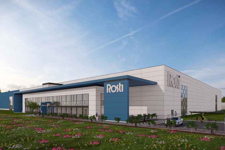 Illustration of the new Rosti Sweden site in Gislaved