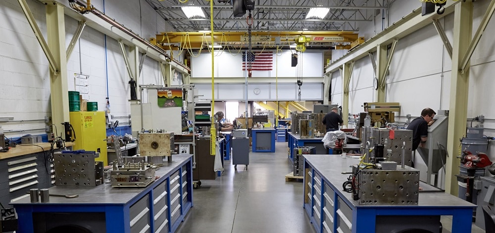 Tool Room at Plastic Components Inc in Germantown, WI